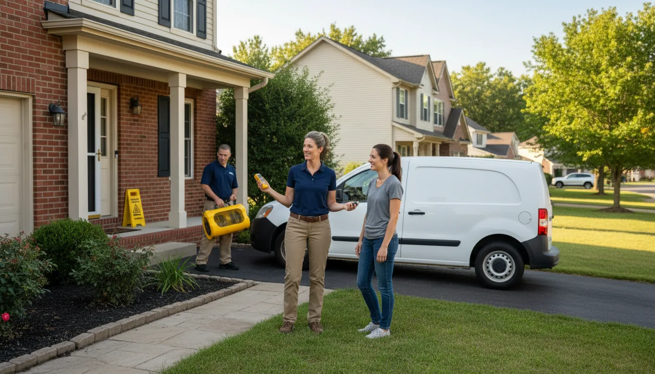 Residential water damage restoration in Oneida, KY